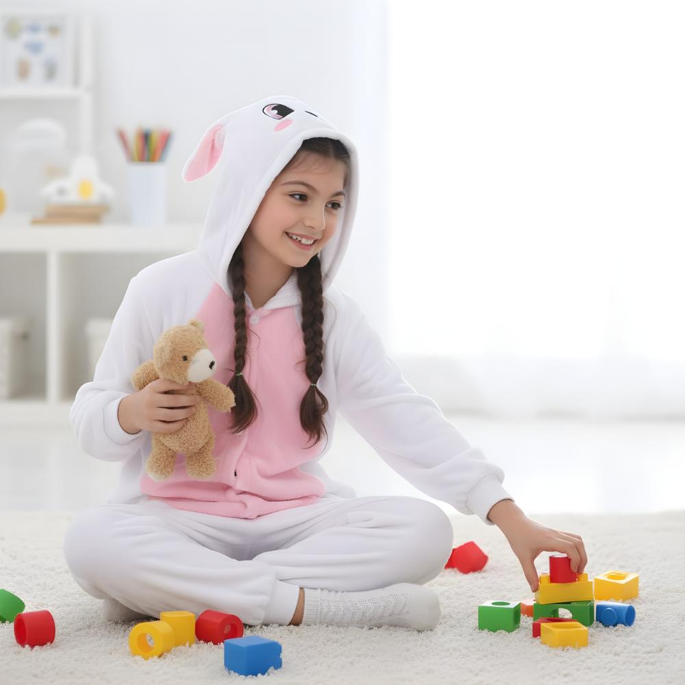 Pajama Onesie Kigurumi Costume Outfit Rabbit Children 105 - 115Cm