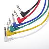 6 Colors Electric Guitar Effect Patch Cable Wire Audio Connection Cable Cord 1 4 Inch TS Male Plug 30cm