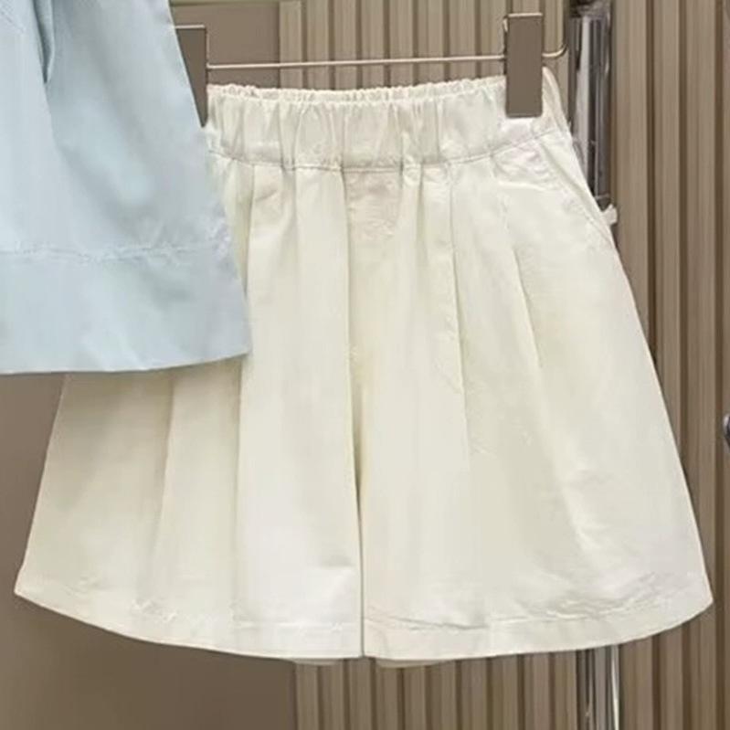 Girls' Summer Set Children's Fashionable Summer Sleeveless Girls' Korean Shorts Two-piece Set