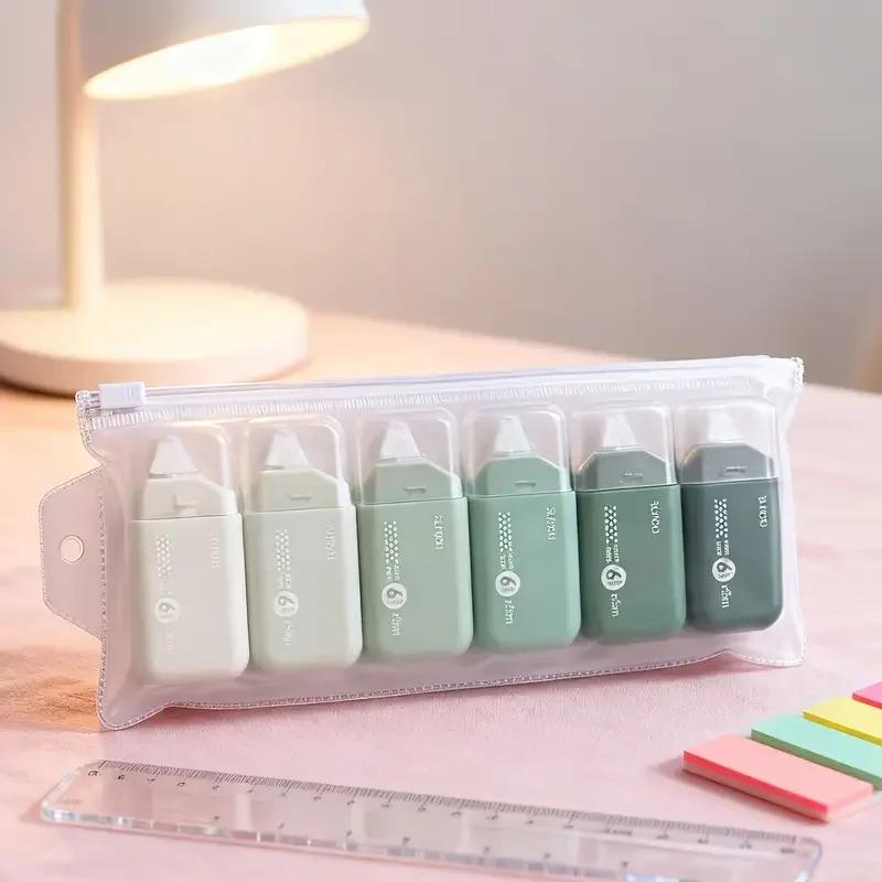 

6pcs Dot Double Sided Tape, 6mm No Residue Adhesive for Scrapbooking & Card Making, Strong Point Sticky for Christmas Craft DIY зелёный