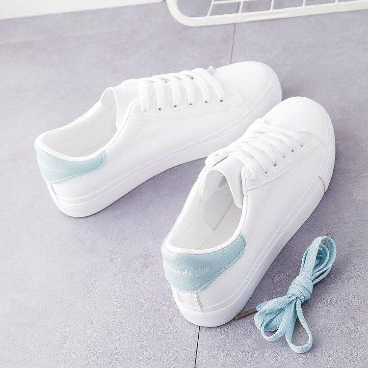 Women's Fleece-Lined White Winter Sneakers, 2025 Korean Style Casual Flats.