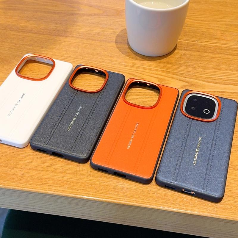 For VIVO IQOO Z10 Tubor Z10 Tubor Pro Phone Case, TPU Leather Sticker Design, Light Luxury Appearance, Stitched Line Design