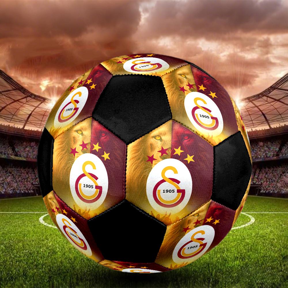 Galatasaray Indoor Soccer Ball Colorful Machine Stitched PVC Size 5 Team Training Competition Ready Durable High-Bounce Cool Sports Gift