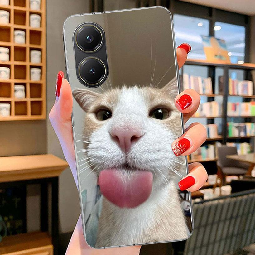 Pet Cat Funny Memes Phone Case For Xiaomi Poco F7 Ultra X7 X6 X5 Pro M7 Redmi 15C 15 13C 13 12C 12 10C 10 9A 9C 9T 9 Shell Poco