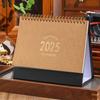 2025 English Desk Calendar Morandi No Print Cross-border Calendar Desktop Open Memo Ornament