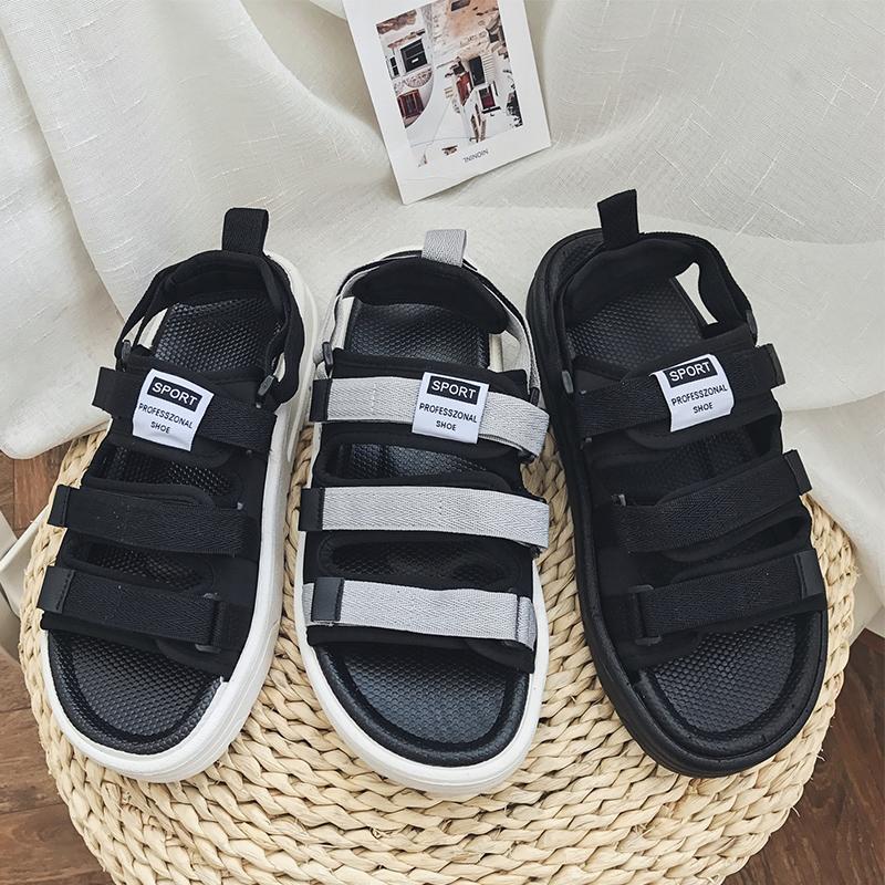 Summer Men's Sandals High-quality Fashio Casual Beach Slippers Comfortable Soft Soled Hook Loop Sandals New Male Roman Shoes