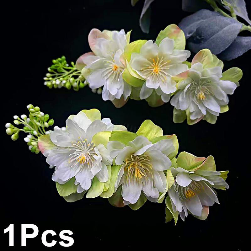 1pc Accessories Hair Side Flower Floral Hair Comb Retro Simulated Bridal Holiday Design