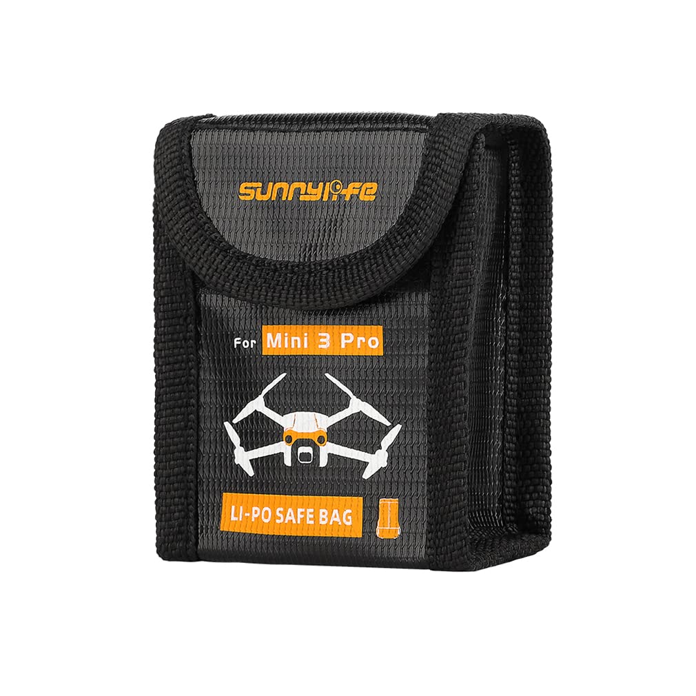

Огнеупорная безопасная сумка для хранения липо-аккумуляторов, совместимая с RC-дроном DJI Mini 3/3 Pro для 3 аккумуляторов