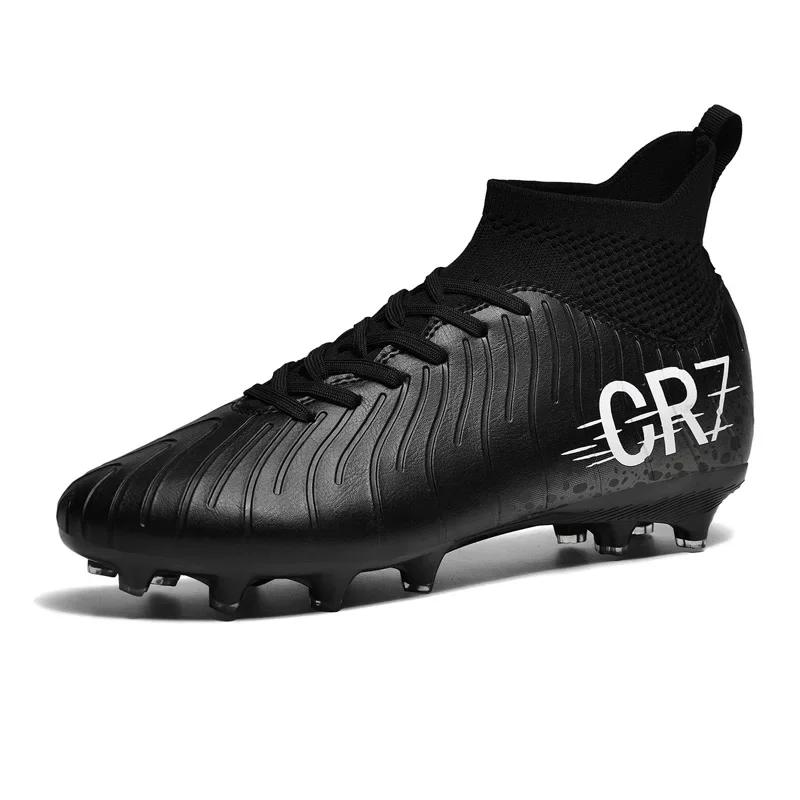 Soccer Shoes Men's TF/FG Football Boots Non-slip Breath-Focused Outdoor Grass Soccer Boot High-Top Sport Activities Football Field Cleats