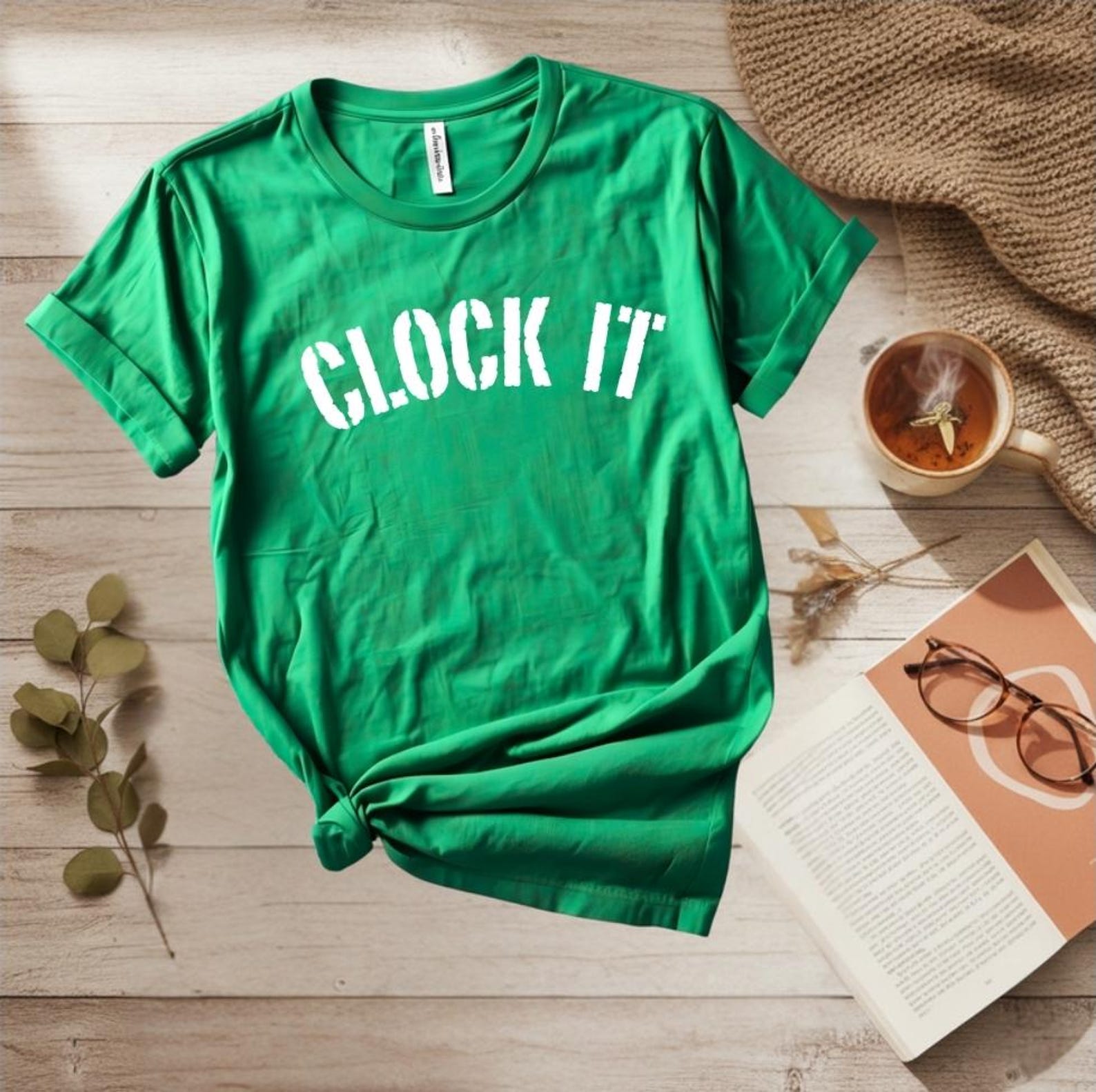 Clock It Funny Sarcastic T-Shirt, Trendy Gen Z Slang Tee, Viral Meme Graphic Shirt, Funny Internet Slang Tee, Casual Streetwear Unisex Shirt 4XL