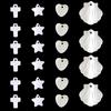 2-10pcs/lot Natural Freshwater Shell Pendant Heart Star Cross Shaped Small Pendants For DIY Fashion Earring Bracelet Accessories