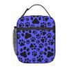 Cute Dog Paw Pattern Insulated Lunch Bag for Women Office Cooler Thermal Food Box Tote Portable Lunch Boxes Container