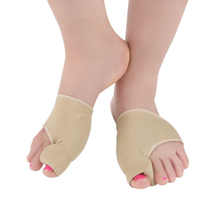 Hallux Valgus Toe Foot Protector Corrector Bunion Pads Sleeves with Silicone Toe Spacers Feet Pain Relief