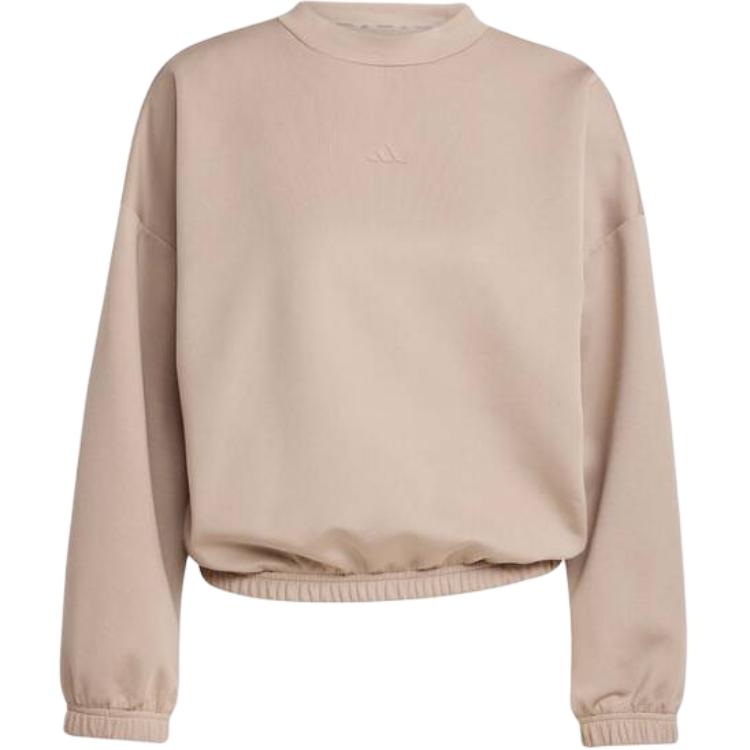 Adidas Solid Color Loose Fit Long Sleeve Sweatshirt Women tops JM4490 M