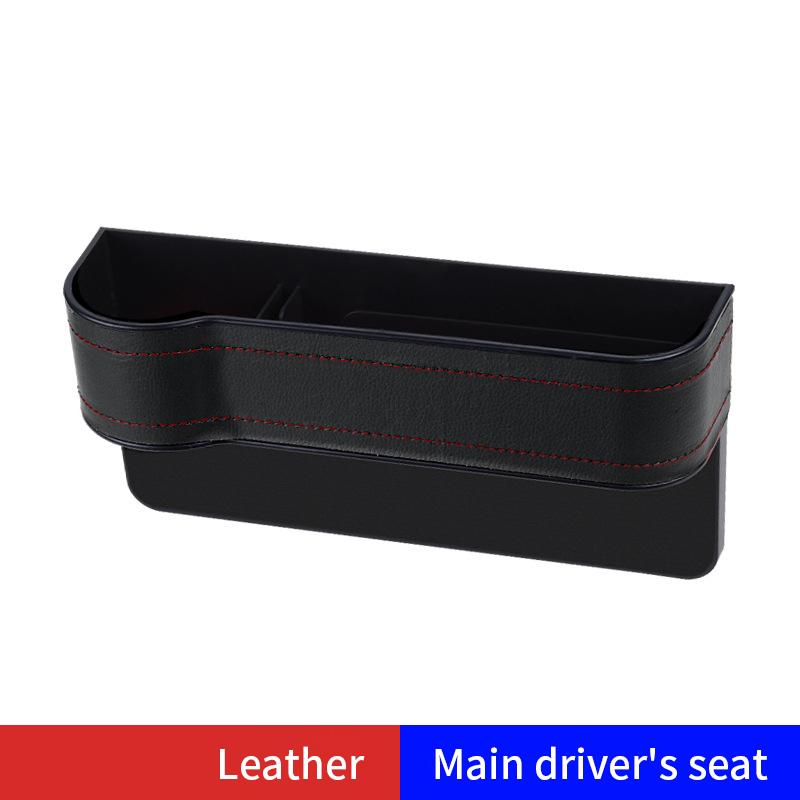 Multifunctional Seat Side Organizer Cup Holder For Cars Leather Auto Seat Gap Filler Storage Box Seat Pocket Stowing Tidying