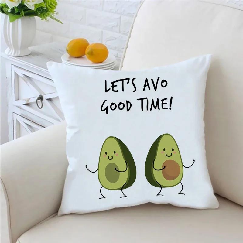 Lustiger Avocado-Druck Kissenbezug Dekokissen Sofawurf Kissenbezug Stuhl Autokissenbezug Heimdeko Einweihungsgeschenke