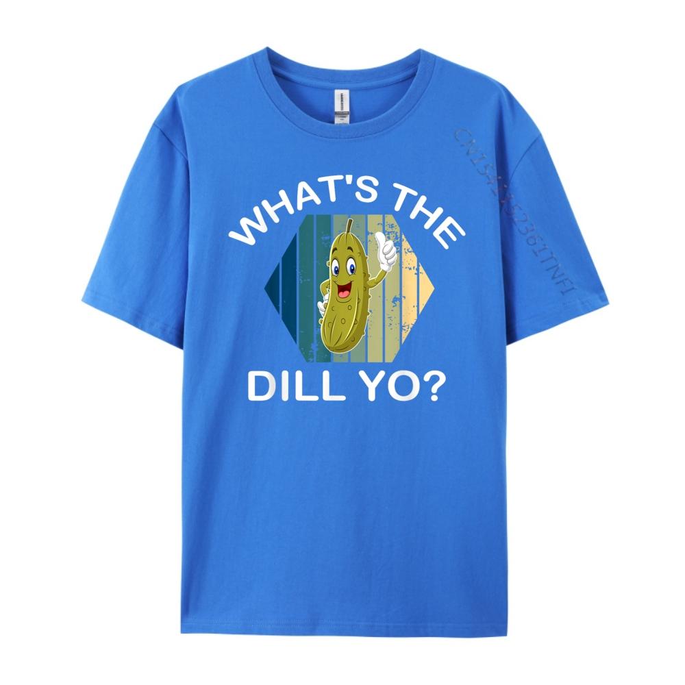 Funny Pickles What The Dill Yo Dill Pickle White Graphic Tee Harajuku Leisure Men Free Shipping Clothes Hip Hop