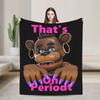 Halloween Five Nights Horror Game Blanket Flannel Print  Portable Lightweight Thin Throw Blanket for Home Bedroom Quilt