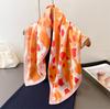 Sexy Ombre Leopard Dot Geometric Print Shawl Luxury 70X70Cm Square Silk Scarf Wrap Fashion Accessory Hair Tie Bandana Hijab
