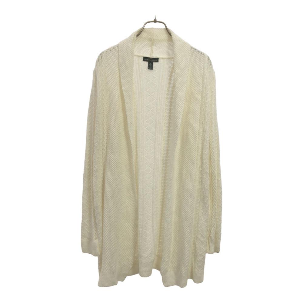 

LAURENJEANSCO.RALPH LAUREN Кардиган из хлопкового трикотажа с длинным рукавом S белый Женский Б/У