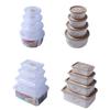 Meal Food Storage Preparation Containers & Lids Microwaveable Fridge Lunch Box