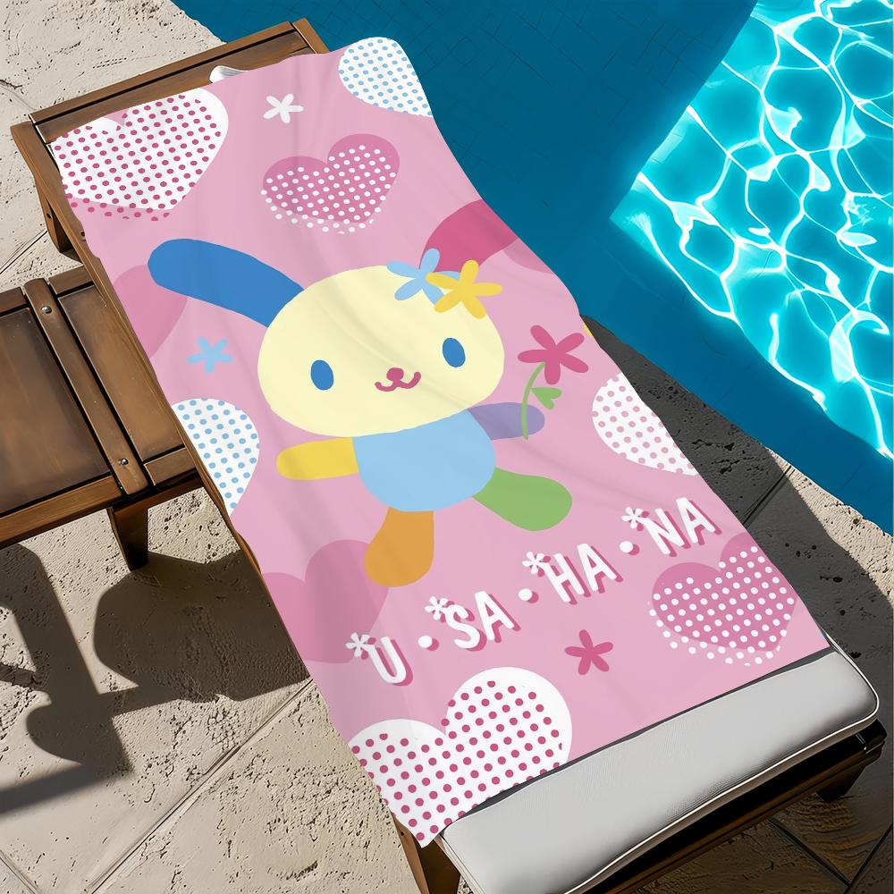 cartoon U-uSAHANA-a cute Towel Beach Quick Dry Soft Pool Towels Gift for Travel Gym Shower Camping sports