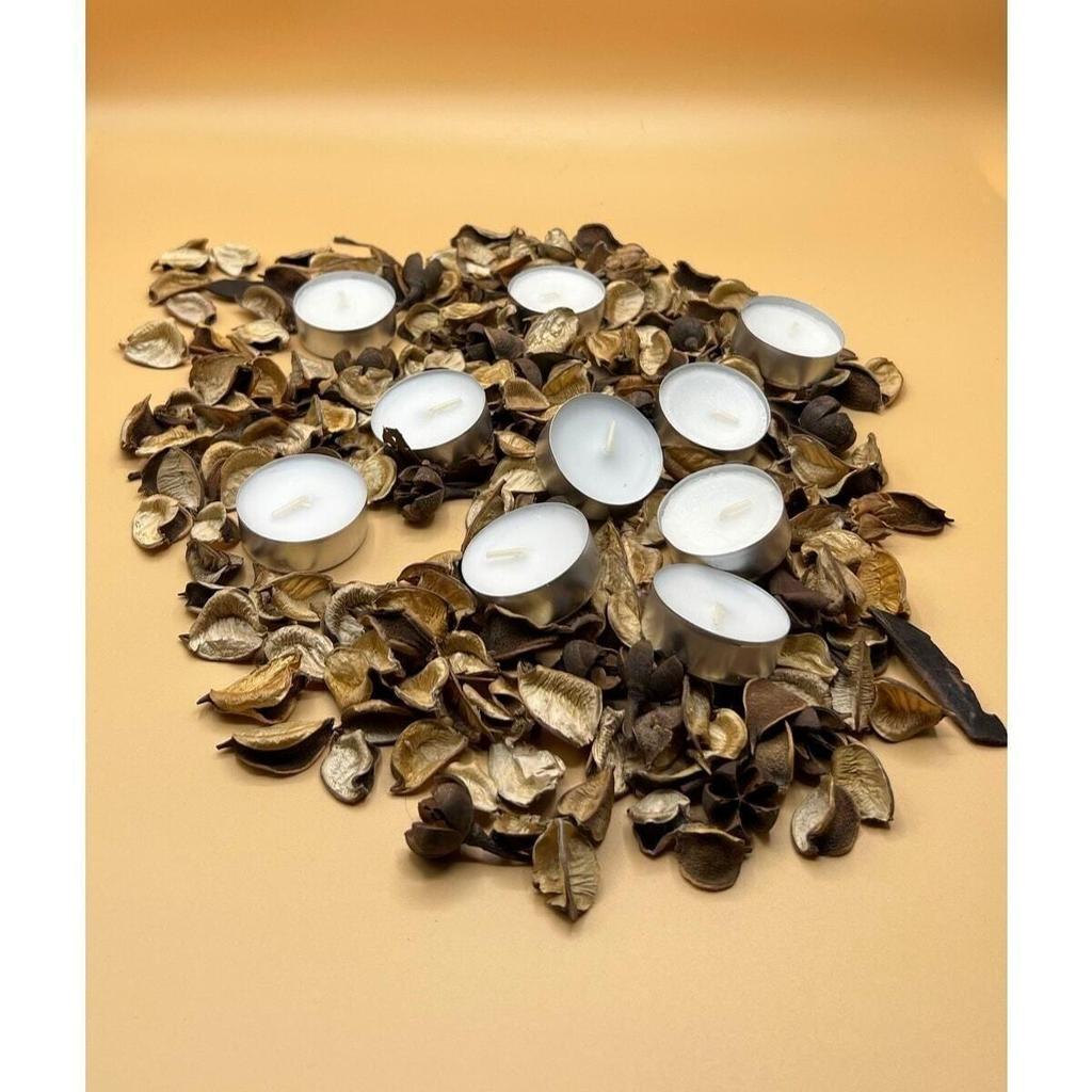 Tealight Candle Mini Size Soy Paraffin 50 Pieces White Economic