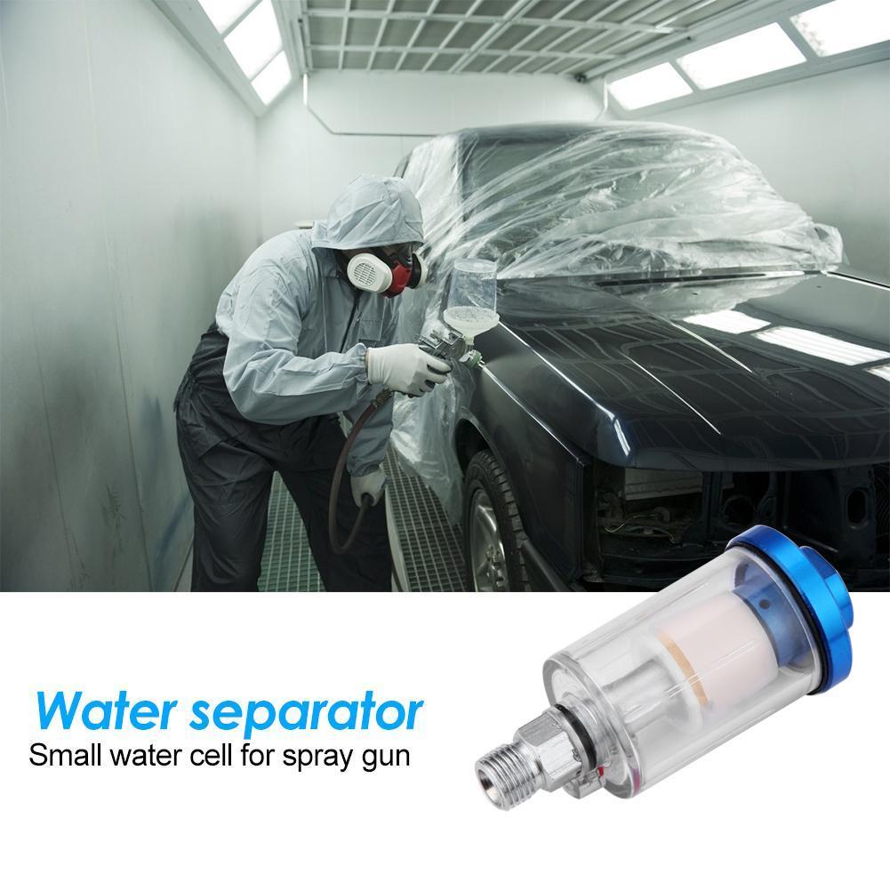 Séparateur Eau Huile Haute Pression 1/4 pouce Filtre en Ligne pour Tuyau d'Air Piège à Humidité pour Compresseur Outil Pneumatique Peinture par Pulvérisation