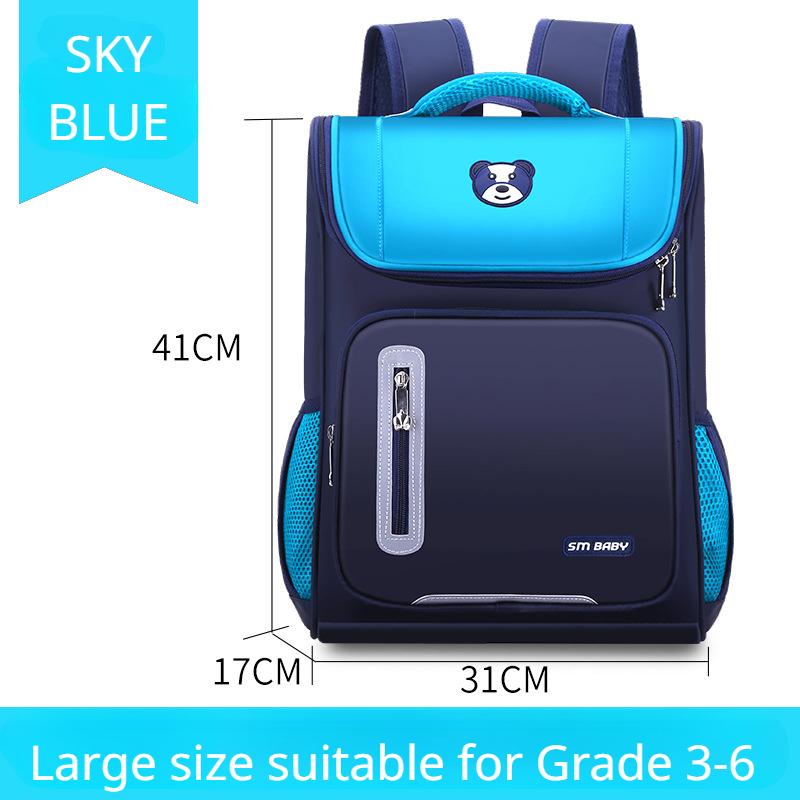 2023 New Primary School Grade 1-6 School Bag Lightweight Neck Protection Children Backpack Unisex Kindergarten Full Open Shoulder Bag