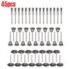 15/45/60pcs Wire Wheel Cup Brush Set Crimped Stainless Steel Die Grinder Rotary Electric Tool For Drill The Engraver Dropship