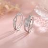 Geometric Open Index Finger Ring Female Small Broken Cross Knotted Ring