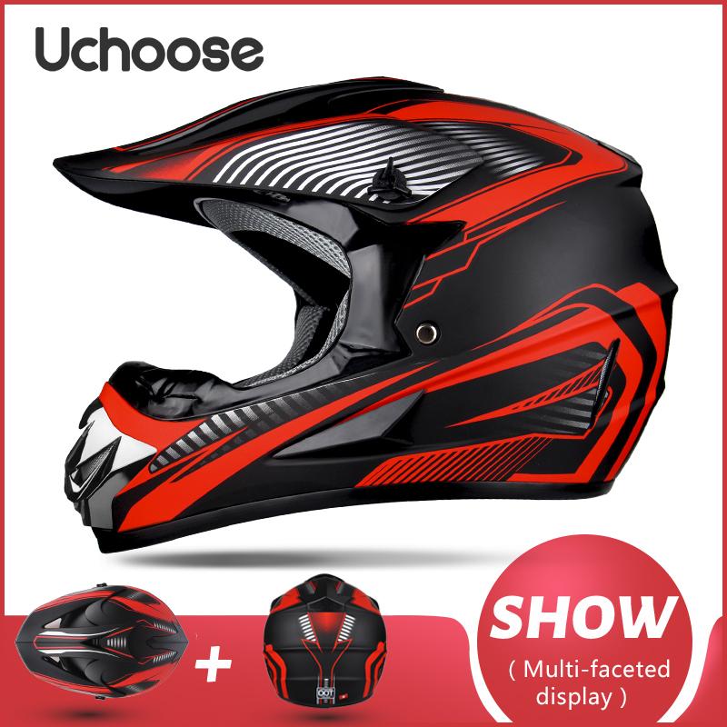UCHOOSE Motorcycle Helmet Shark Motocross Off-Road Helm Children Moto Bike Accessories ATV Capacete De Moto Ike Downhill AM DH