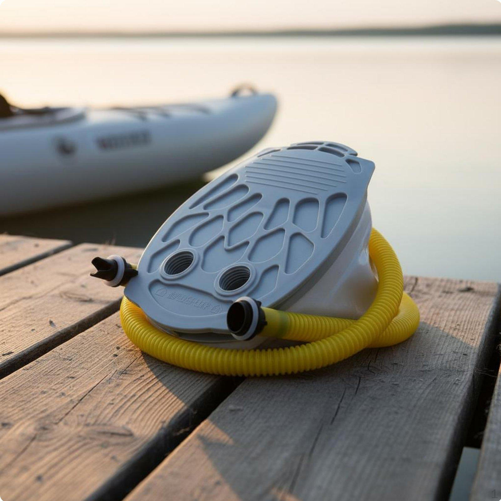 Foot Air Pump Inflate and Deflate Function Bellows AntiSlip Pedal Portable Inflator