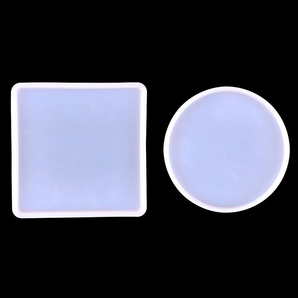Silicone Mold for DIY Supplies Cup Mat Mold with 2 Optional Color Handsize Simple Mold Fine Material Made DIY Supplies