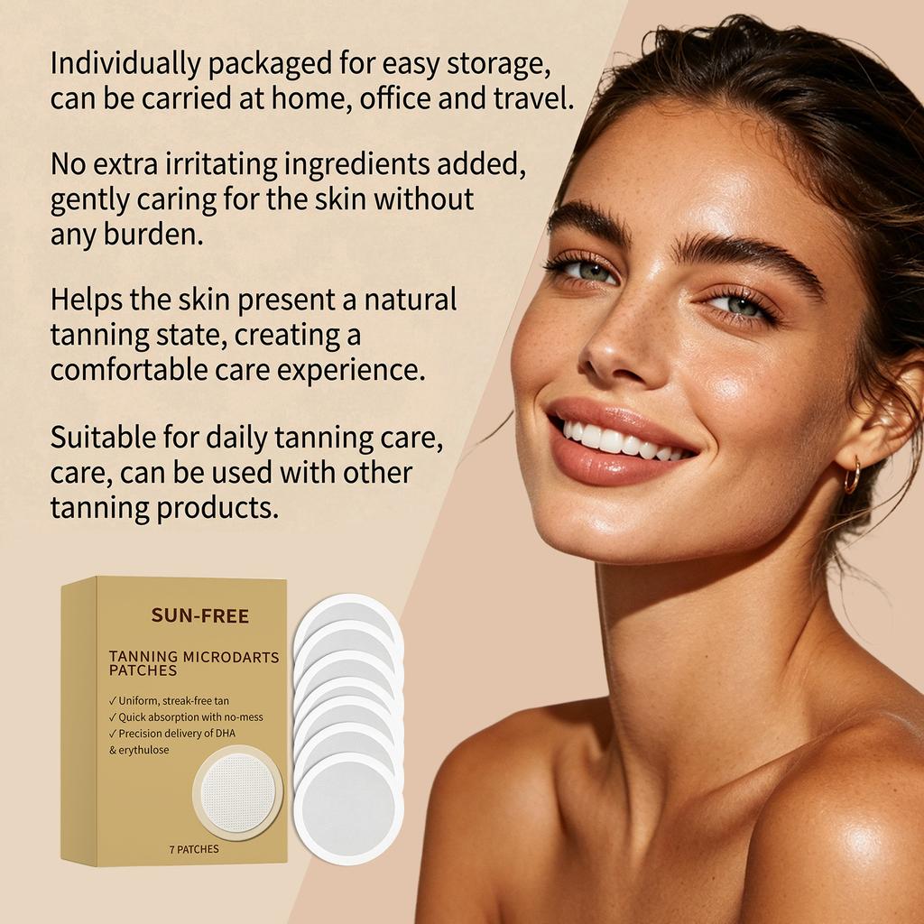 Patchs Soin Accélérateur de Bronzage Été Extérieur Sans Soleil Bronzage Peau Formule Douce Patch pour Peau de Tout le Corps 7 Pièces