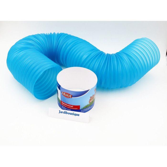 Tunnel de jeu - Trixie - Extensible - Plastique résistant à l'eau - Pour rongeurs - Mauve
