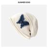 Lazy wind black pile hat women's autumn and winter fashion pullover confinement hat big head circumference showing face small bag head hat