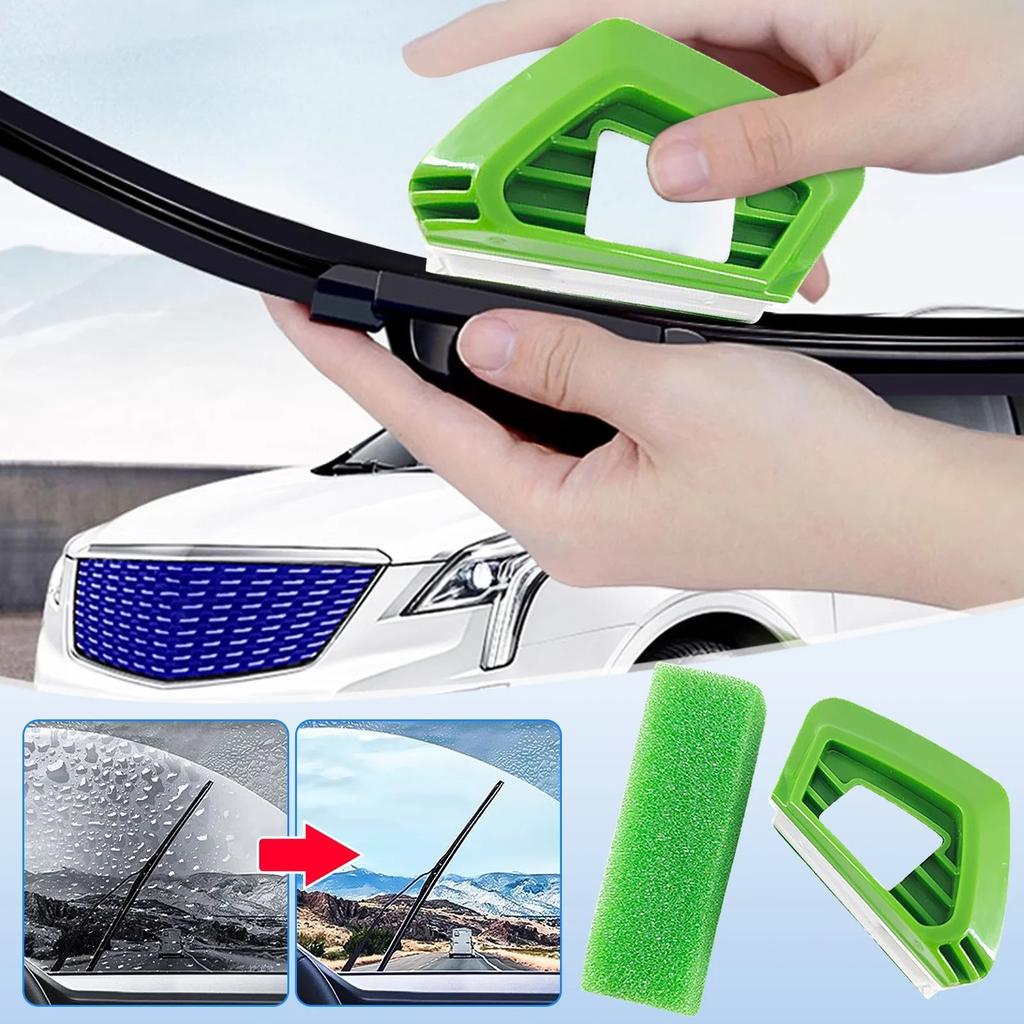 Windshield Wiper Tool, ABS Vehicle Windshield Wiper With Sponge, Portable Ergonomic Cleaning Tool For Windshield Cutter, Universal
