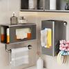 Strong Load Bearing Paper Towel Dispenser Easy Access Wet Wipes Storage Rack  Household
