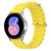For Samsung Galaxy Watch3 45mm/Galaxy Watch 46mm Universal 22mm Silicone Watch Strap Solid Color Wave Design Adjustable Wrist Band