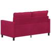 Sofa In Wine Red 156 X 81 X 87.5 Cm Velvet
