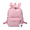 Schoolbag Korean Edition Fashion Student School Bag Cute Rabbit Ears Nylon Backpack Large Capacity Outdoor Travel Backpack