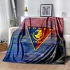 MKS Pogoń Szczecin Flannel Blanket Soft All-Season Throw, Design for Camping, Car Travel, Hiking Sofa, Bed, Office Perfect Gift for Parties