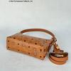 M Brand Classic Monogram Gold-Lock Small Shoulder, Crossbody, and Underarm Bag