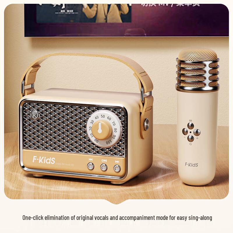 iKF M5 Portable Wireless KTV Microphone & Bluetooth Speaker CN plug (adapter included)