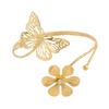 Arm Bracelet Punk Style Starfish Conch Flower Decor Opening Adjustable Arm Bangle Jewelry Accessories