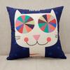 Cute Cartoon Cushion Cover Elephant Cat Decorative Pillowcase Giraffe Throw Pillow Case For Sofa Funda Cojin Kussenhoes