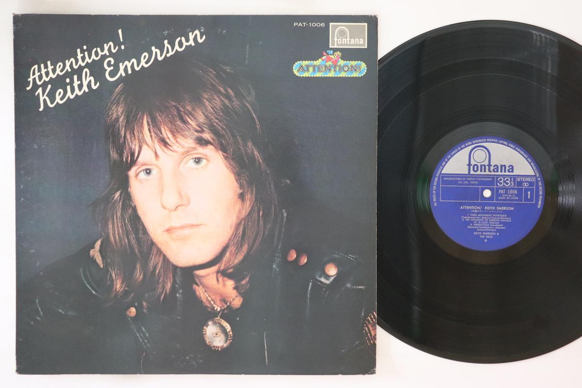 

LP Record KEITH EMERSON - Attention ! Keith Emerson PAT1006 FONTANA 1974 Japan Rock