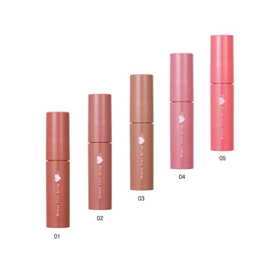 CANMAKE Glass Tint Syrup Rossetto Liquido, 3,1g - Finish Lucido [Tutti i 5 Colori]