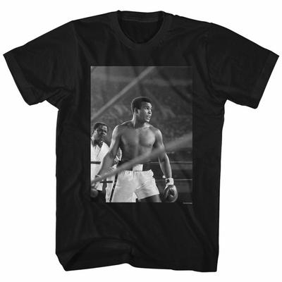 Muhammad Ali Look Ahead Black Adult T-Shirt
